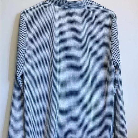 Adrianna Papell Long Sleeve Top Black/White Medium - Picture 8 of 8